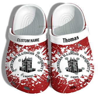 Northern Illinois University Graduation Gifts Clog Shoes Customize- Admission Gift Shoes - Monsterry