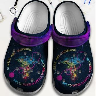 Nurse Are Sunshine Shoes - Mixed With A Little Hurricane Clogs - Monsterry CA