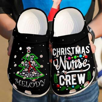 Nurse Christmas Crew Crocband Clog Shoes For Men Women - Monsterry AU