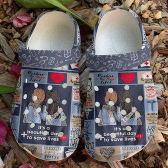 Nurse Save Lives Classic Clogs Shoes - Monsterry