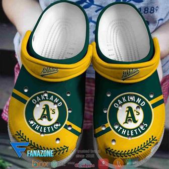 Oakland Athletics Green Yellow Mlb Sport Crocs Clogs Crocband Shoes | Favorety AU