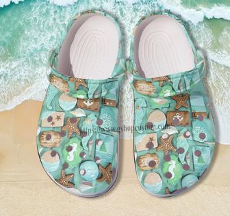 Ocean Star Beach Shoes Gift Girl Daughter- Summer Beach Lover Shoes Croc Clogs Daughter Gift - Monsterry AU