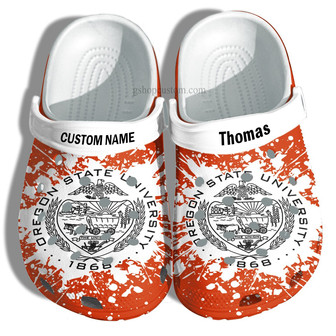 Oregon State University Graduation Gifts Clog Shoes Customize- Admission Gift Shoes - Monsterry