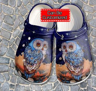 Owl Boho Mystery Vintage Shoes Gift Son Daughter- Owl Worm Book Lover Shoes Croc Clogs Customize - Monsterry UK