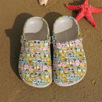 Owl Cute Owls Pattern Classic Clogs Shoes - Monsterry CA