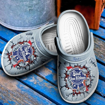 Pabst Blue Ribbon Clog Clog Shoes - Monsterry