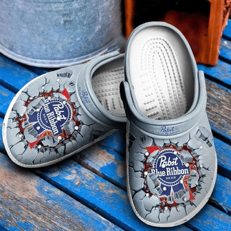 Pabst Blue Ribbon Clog Clog Shoes - Monsterry