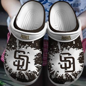 Padres White-Black Clog Shoesshoes | Favorety