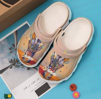 Painting Personalized Brushes Classic Clogs Shoes - Monsterry