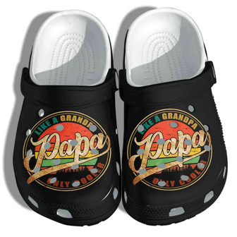 Papa Like A Grandpa Only Cooler Clogband Clogs - Monsterry