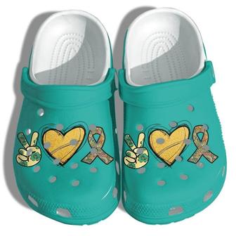 Peace Hippie Love Shoes Clogs - Hippie Cute Love Custom Shoes Clogs Gifts Daughter Girls - Monsterry CA