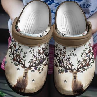 Peach Horn And Grape Horn In Deer Shoes Clogs Gift For Men Women - Monsterry UK