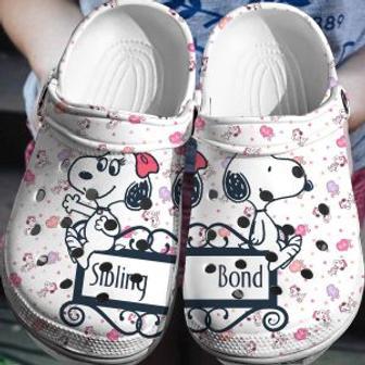 Peanuts Snoopy Crocs Clogs Shoes Comfortable Crocband 3D | Favorety