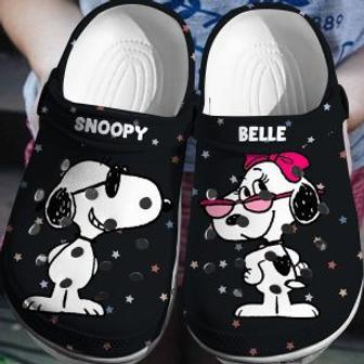 Peanuts Snoopy Crocs Clogs Shoes Crocband Comfortable 3D | Favorety