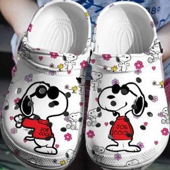 Peanuts Snoopy Crocs Crocband Comfortable Clogs Shoes 3D | Favorety