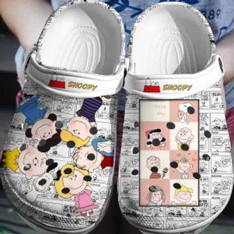 Peanuts Snoopy Crocs Crocband Comfortable Shoes Clogs 3D | Favorety