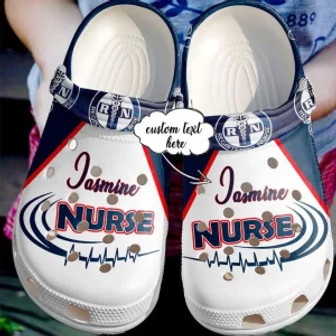 Personalised - Nurse Heart Love Doctor Clog Shoes Nd089 Clog Clogband Clogs Shoes For Men Women - Monsterry