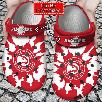 Personalized Basketball Atlanta Hawks Nba Color Splash Print Crocband Crocs Shoes | Favorety AU