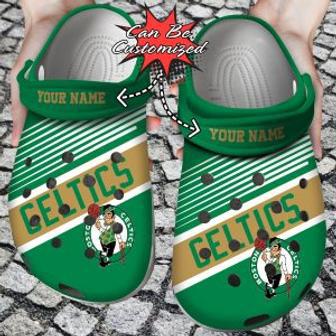 Personalized Basketball Boston Celtics Colors Print Crocband Crocs Shoes | Favorety UK