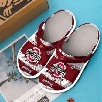 Personalized Buckeyes Football Team Crocs Clog Custom Name Shoes - Monsterry UK
