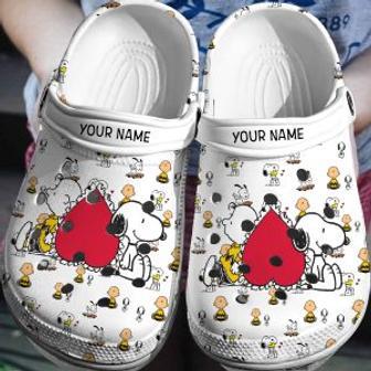 Personalized Charlie Snoopy Crocs 3D Clog Shoes | Favorety UK