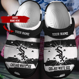 Personalized Chicago Baseball Team Clog Clog Custom Name Shoes - Monsterry
