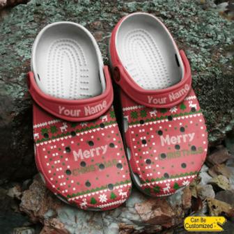 Personalized Christmas Ugly Classic Shoes Crocs Crocband Clogs Shoes For Men Women - Monsterry AU