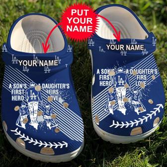 Personalized Dad And Son Daughter Dooger Crocband Clogs - Monsterry UK