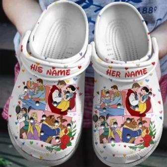 Personalized Disney Mickey Fuzzy Crocs Clogs Comfortable Shoes Crocband For Men Women | Favorety CA