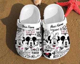 Personalized Disney Pattern Mickey Mouse Unique Gifts For Fans Clog Shoes | Favorety UK