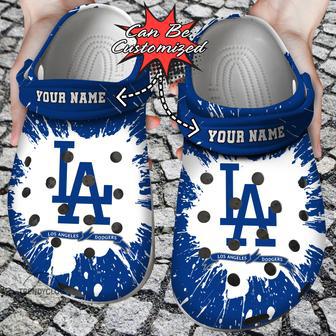 Personalized Dodgers Baseball Team Crocs Clog Custom Name Shoes 2 | Favorety AU