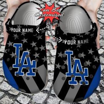 Personalized Dodgers Baseball Team Crocs Clog Custom Name Shoes | Favorety DE