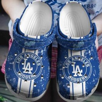 Personalized Dodgers Football Team Crocs Clog Custom Name Shoes | Favorety