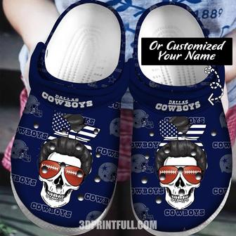 Personalized Football Classic Clogs Shoes - Monsterry