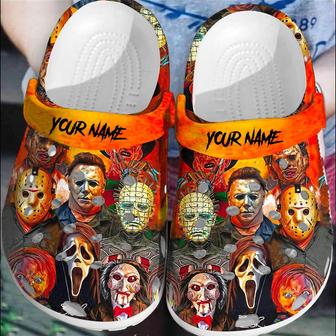 Personalized Horror Movies Halloween Classic Clogs Shoes - Monsterry