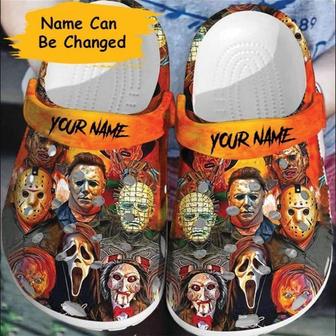 Personalized Horror Movies Halloween Classic Clogs Shoes - Monsterry UK
