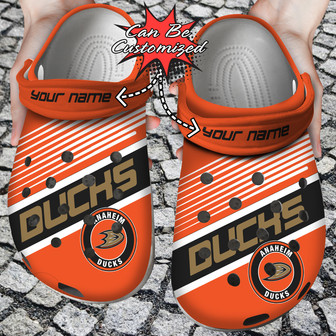 Personalized Name Logo Team Hockey Colors New Clog Shoes - Monsterry
