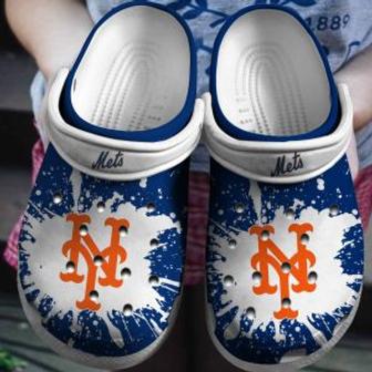 Personalized Ny Mets Baseball Team Crocs Clog Custom Name Shoes 2 | Favorety AU