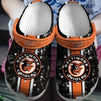 Personalized Orioles Baseball Team Crocs Clog Custom Name Shoes | Favorety UK