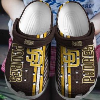 Personalized Padres Baseball Team Crocs Clog Custom Name Shoes | Favorety DE