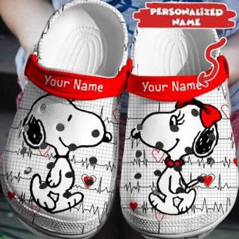 Personalized Snoopy Crocs 3D Clog Shoes | Favorety UK