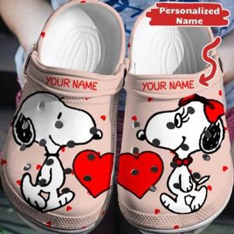 Personalized Snoopy Crocs 3D Clog Shoes | Favorety