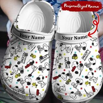 Personalized Snoopy Crocs Shoes 3D Clog Shoes | Favorety AU