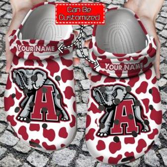 Personalized Sport Basketball University Cow Animal Print Crocband Crocs Shoes - Monsterry CA