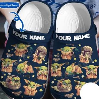 Personalized Star Wars Baby Yoda Crocs Shoes Comfortable Crocband Clogs For Men Women | Favorety UK