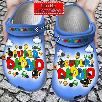 Personalized Super Daddio Clog Shoes Fathers Day - Monsterry