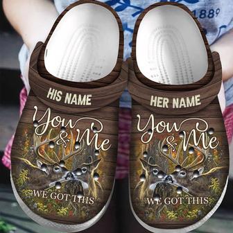 Personalized You And Me We Got This Deer Couple Classic Clog Shoes - Monsterry AU