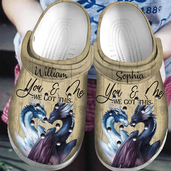 Personalized You And Me We Got This Dragon Couple Classic Clog Shoes - Monsterry