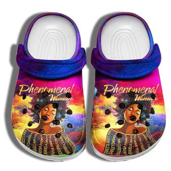 Phenomenal Beautiful Black Pride Girl Crocband Clog Shoes - Monsterry UK
