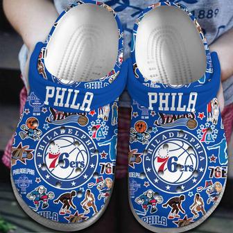 Philadelphia 76Ers Nba Basketball Sport Crocs Crocband Clogs Shoes | Favorety UK